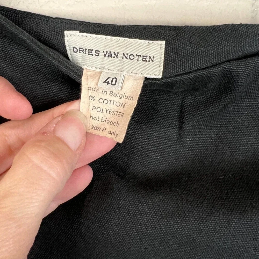 Dries Van Noten Womens Straight and Pencil Skirt‎ Knee Length Size 40 Black